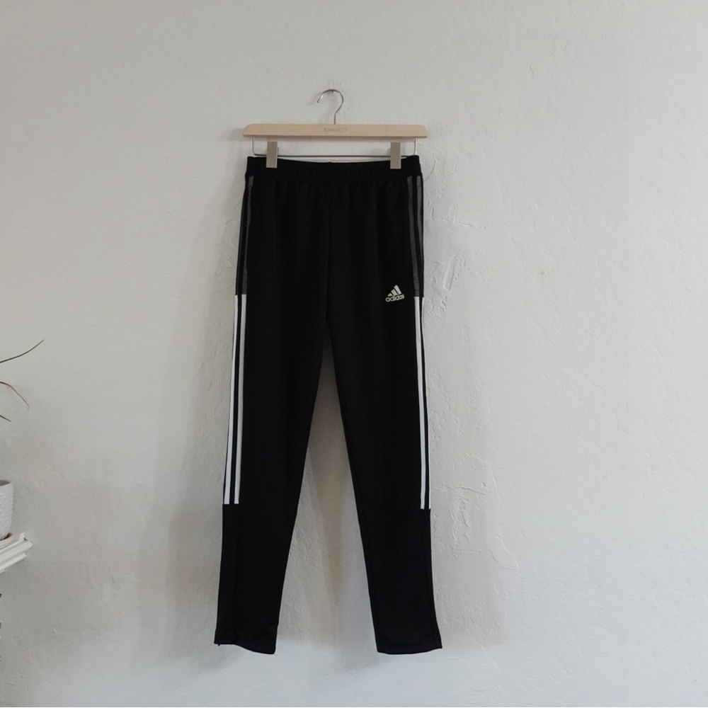 Adidas Tiro 21 Track Pants – Kids Medium, Tapered Leg, Black/White